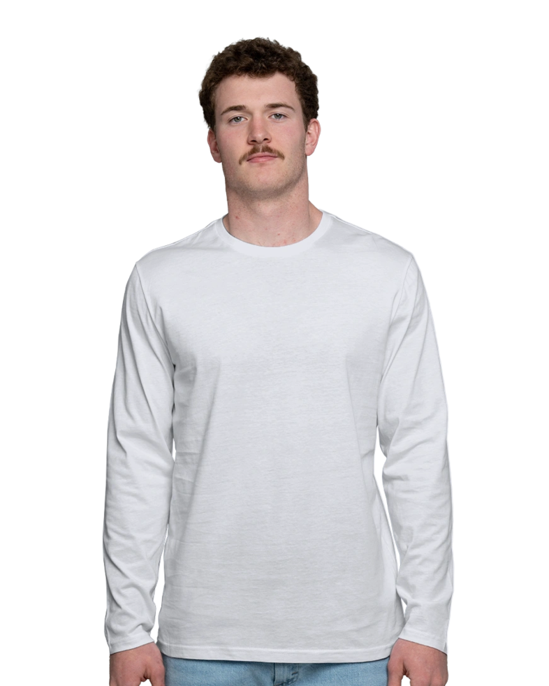 Image of a model wearing a DT105 District Long Sleeve Tee
